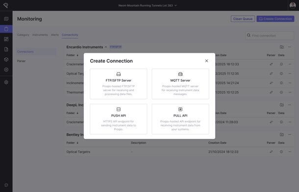 Create connection-modal